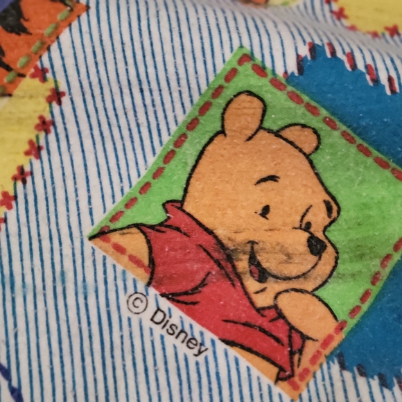 Vtg Winnie the Pooh Tigger Soft Fleece Twin Blanket Disney 80s 90s Bedding - Picture 8 of 8